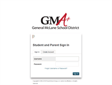Tablet Screenshot of powerschool.generalmclane.org